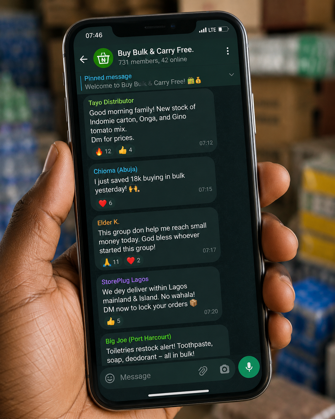 Buy Bulk and Carry Free WhatsApp group